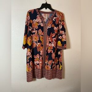 PerSeption Floral Women's Multicolor Dress PXL